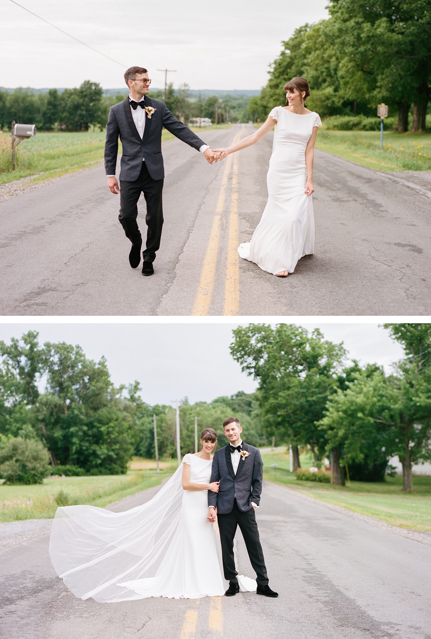 Bride and groom at Reed Homstead, Livonia, New York