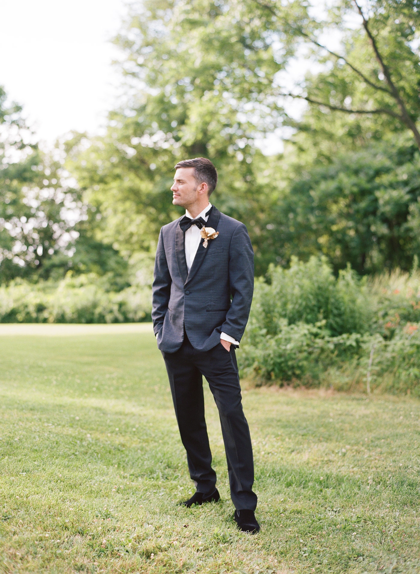 Intimate wedding ceremony at Reed Homestead in the Finger Lakes, New York