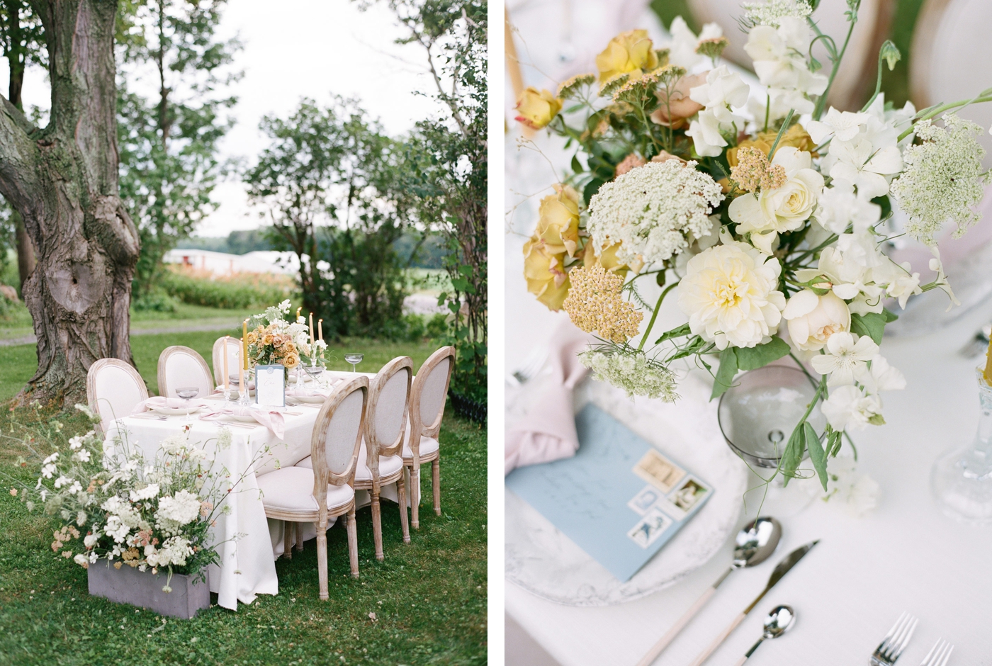 Small wedding reception at Reed Homestead in the Finger Lakes, New York
