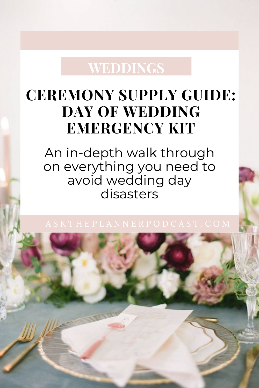 Wedding Day Emergency Kit: Everything You Need to Include