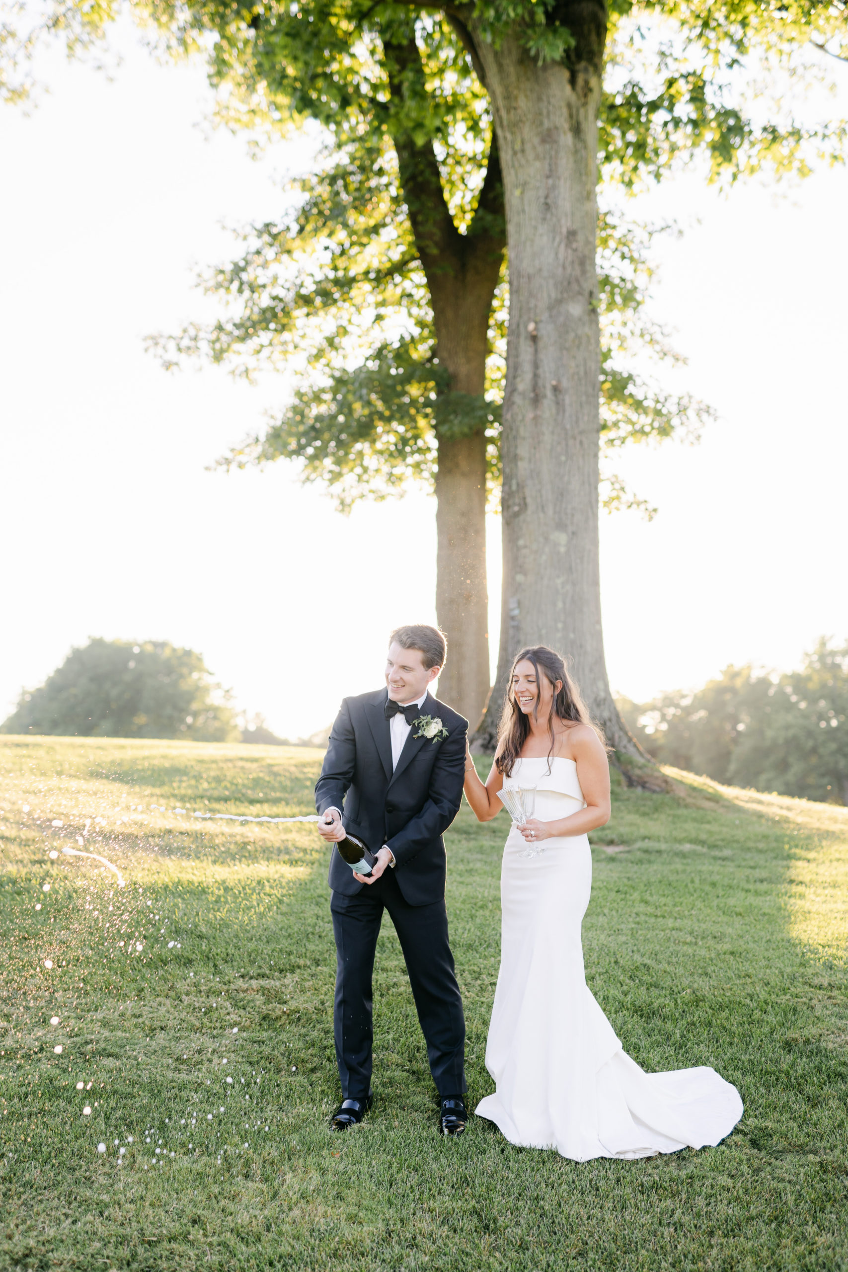 Sunset Portraits at Oak Hill Country Club Wedding - Best Venues in Rochester NY - Verve Event Co.