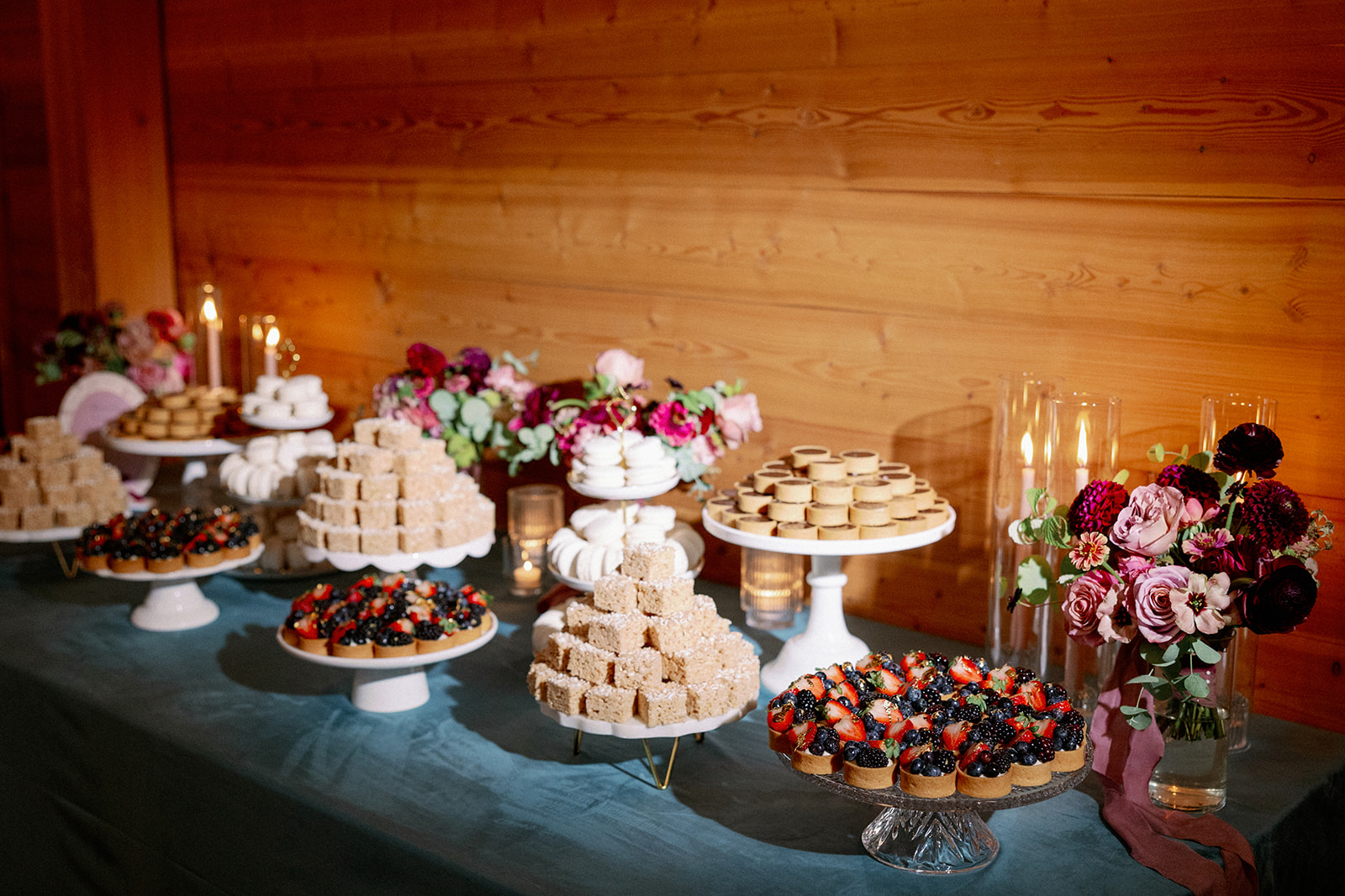 desserts at the lake house wedding 