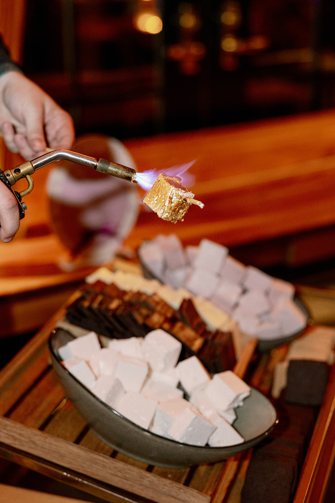 smores at lake house on Canandaigua 