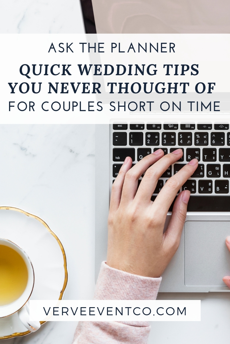 Ask the Planner - Quick Wedding Tips | Verve Event Co. #weddingpodcast #weddingtips #howtoplanawedding #weddingplanning