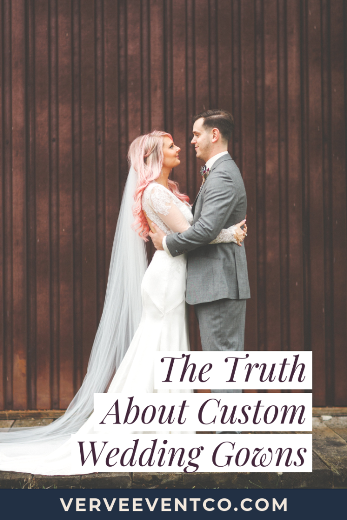 Is a custom wedding gown right for you? Find out everything you need to know if having a dress custom-made or reconstructed is right for you with this interview from one of New York's top dress designers. New York Custom Wedding Gowns | Verve Event Co. #customweddinggown #customdressdesigner #nyweddinggowndesigner