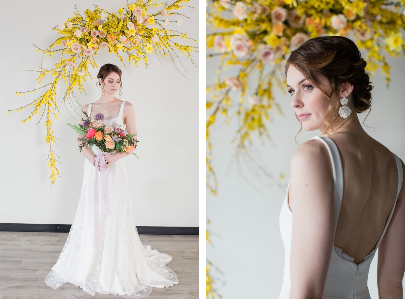 Yellow and lavender wedding flowers by Pistil and Pollen - Photography by Laura Rose Photography | Verve Event Co.