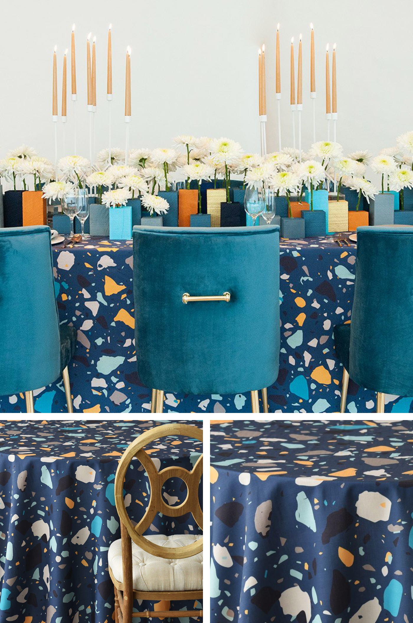 Classic Blue Linens from Nuage Rentals 