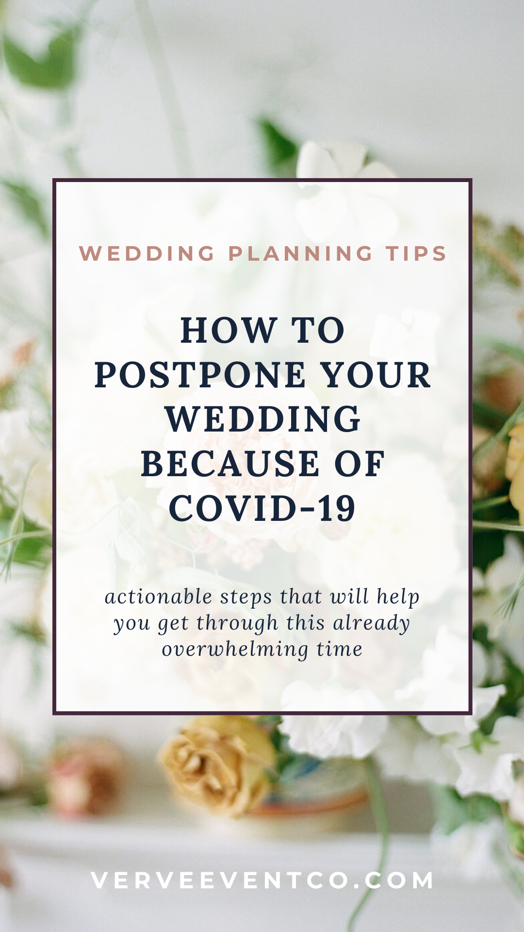 How to Postpone Your Wedding Because of COVID-19