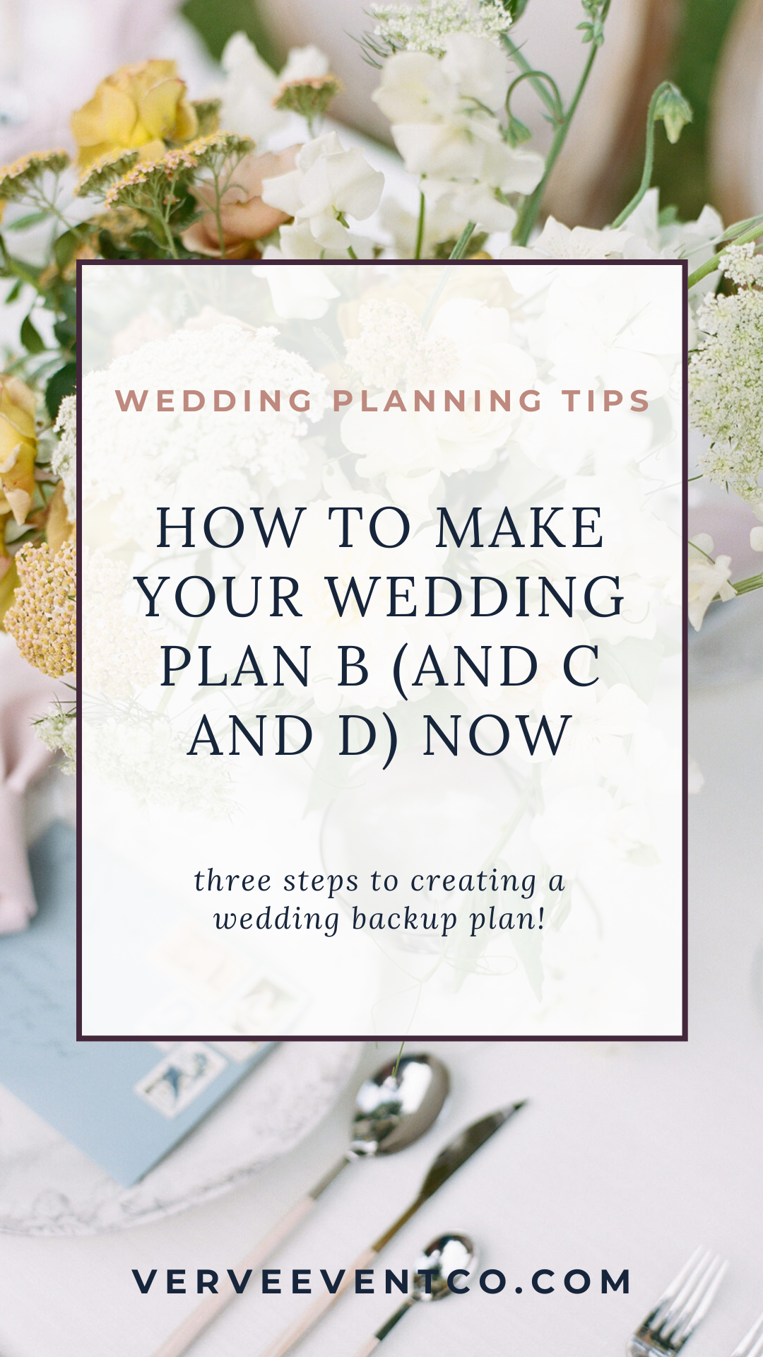 How to Make Your Wedding Plan B NOW!