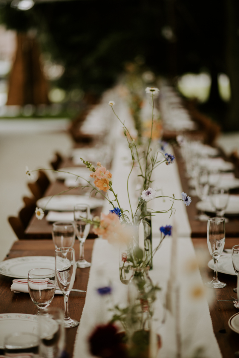 Outdoor Wedding Reception Table