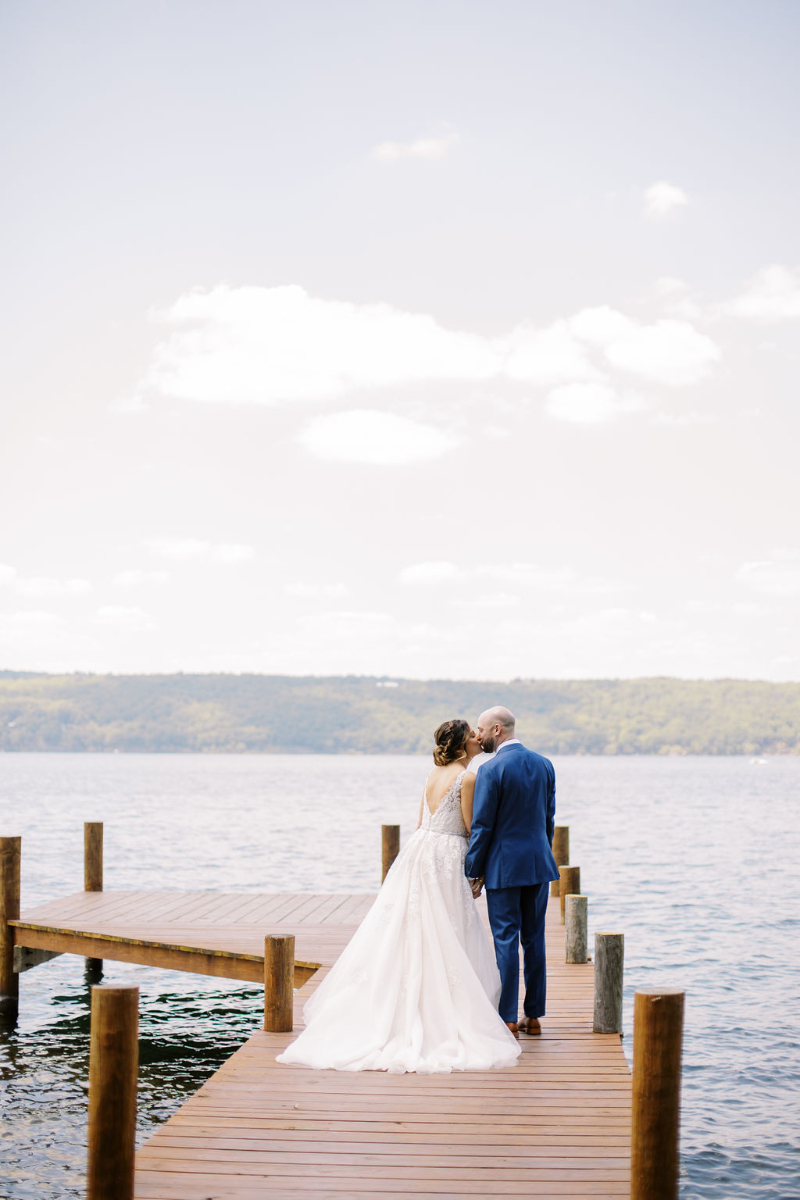 Bride and Groom Wedding Photos on Seneca Lake