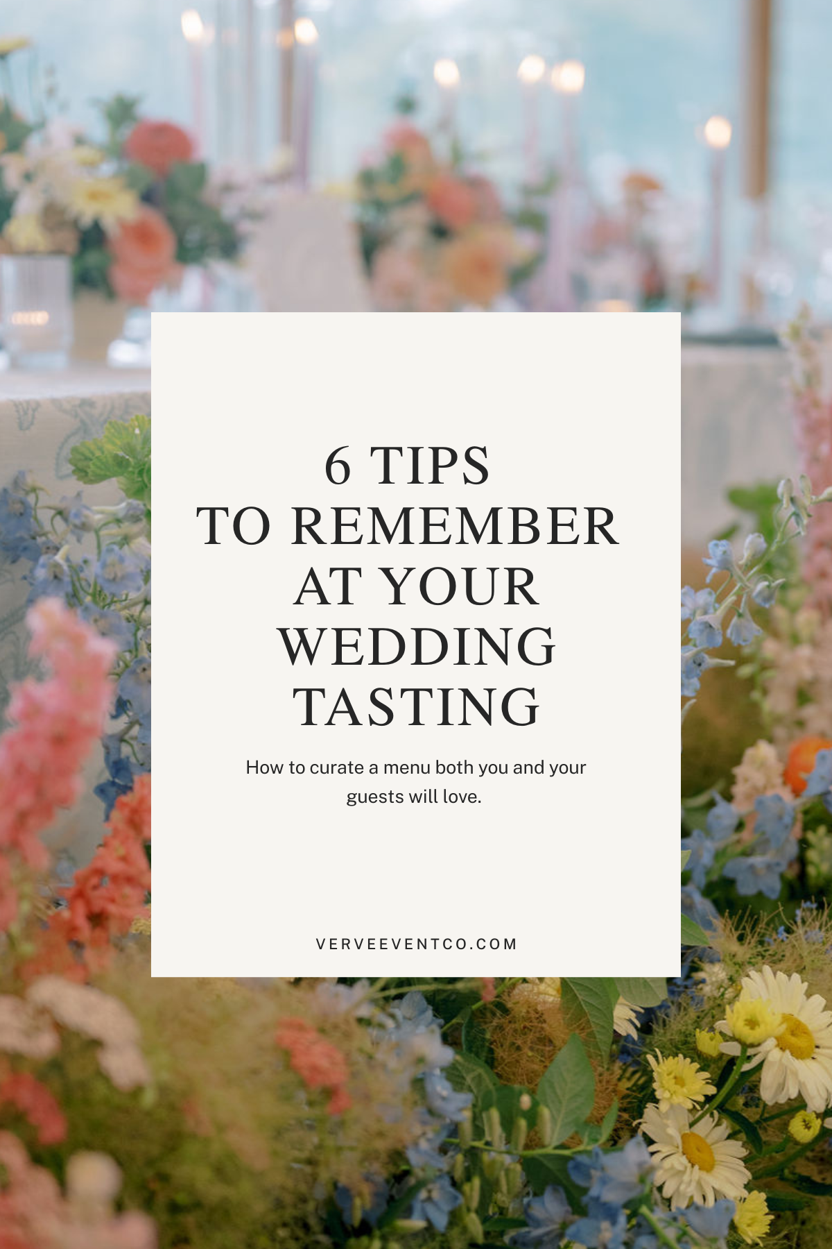 Wedding Tasting