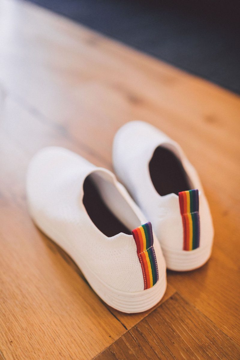 rainbow converse for gay wedding