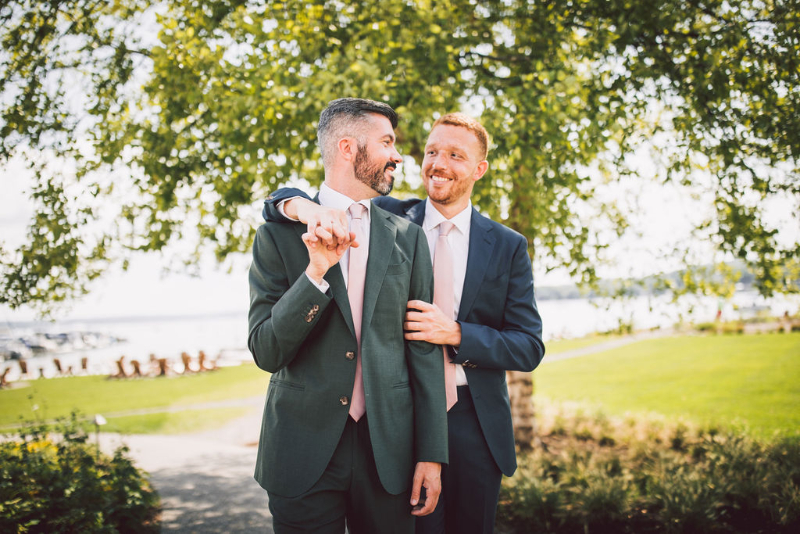 gay wedding at The Lake House on Canandaigua