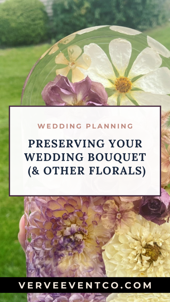 preserving your wedding bouquet