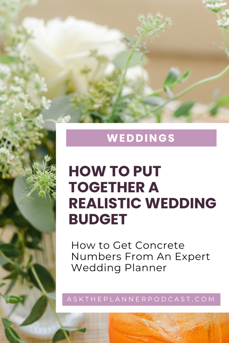 How To Put Together A Realistic Budget For A Wedding | Verve Event Co.