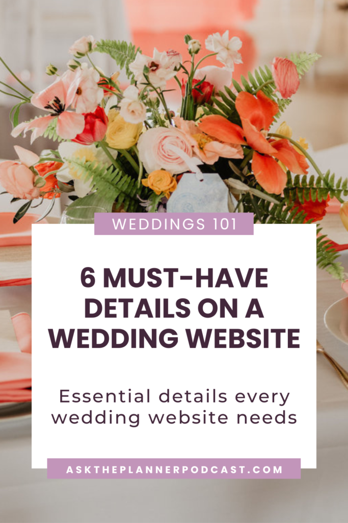 6 Important Details to Include On Your Wedding Website | Verve Event Co.