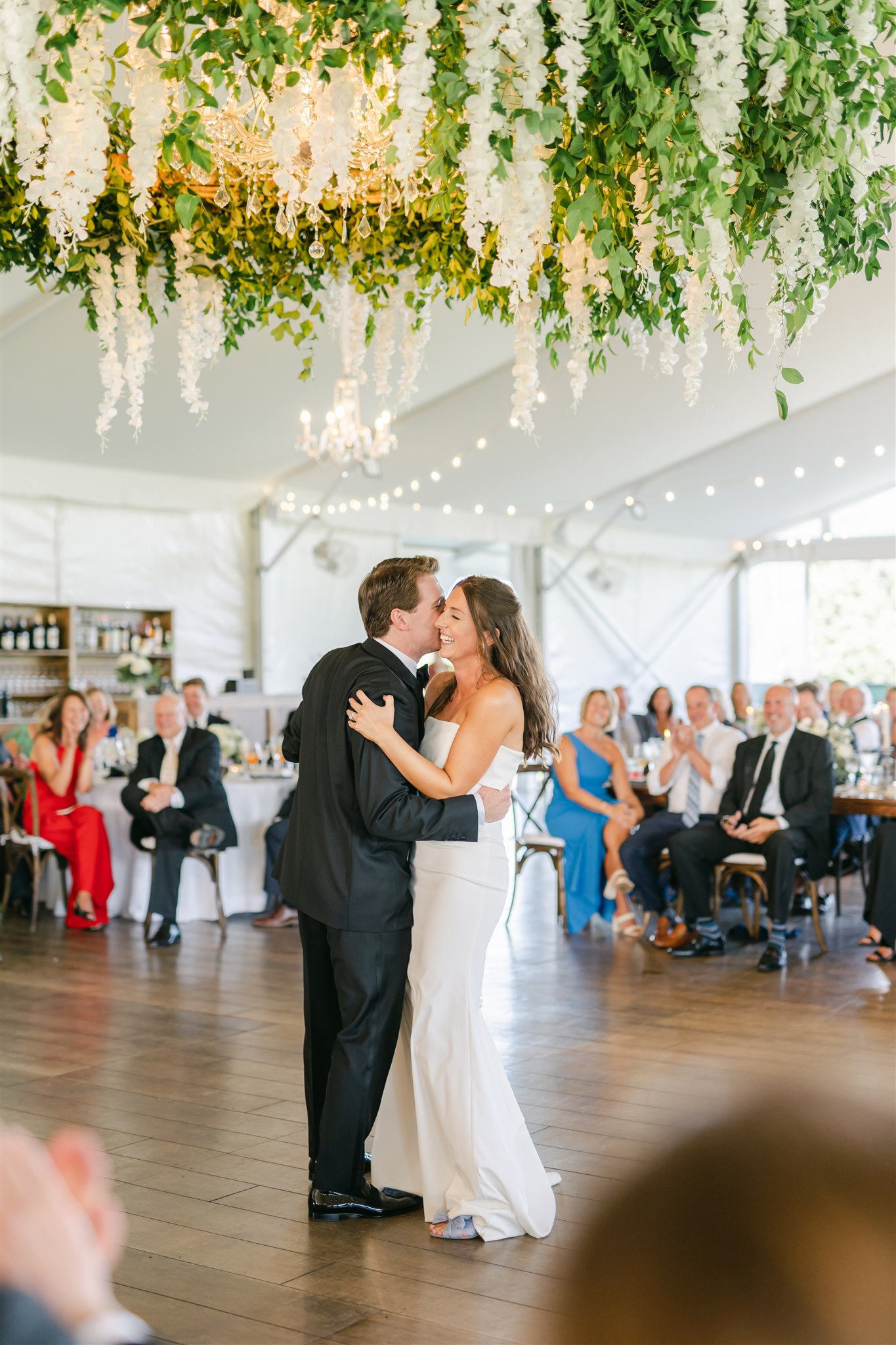 first dance for couple at Oak Hill Country Club