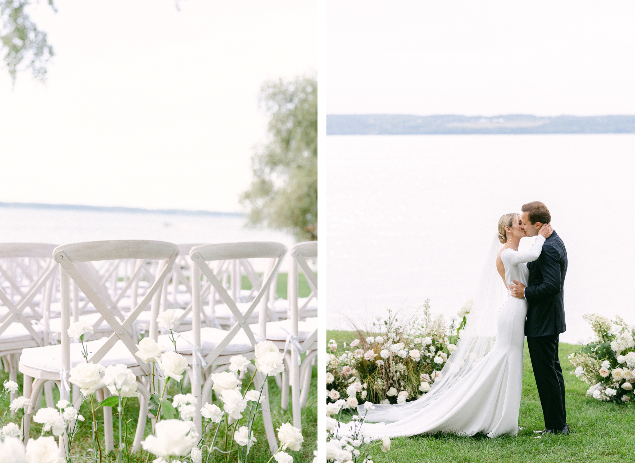 shley & Max's Modern Fall Inns of Aurora Wedding_Ceremony_Verve Event Co.