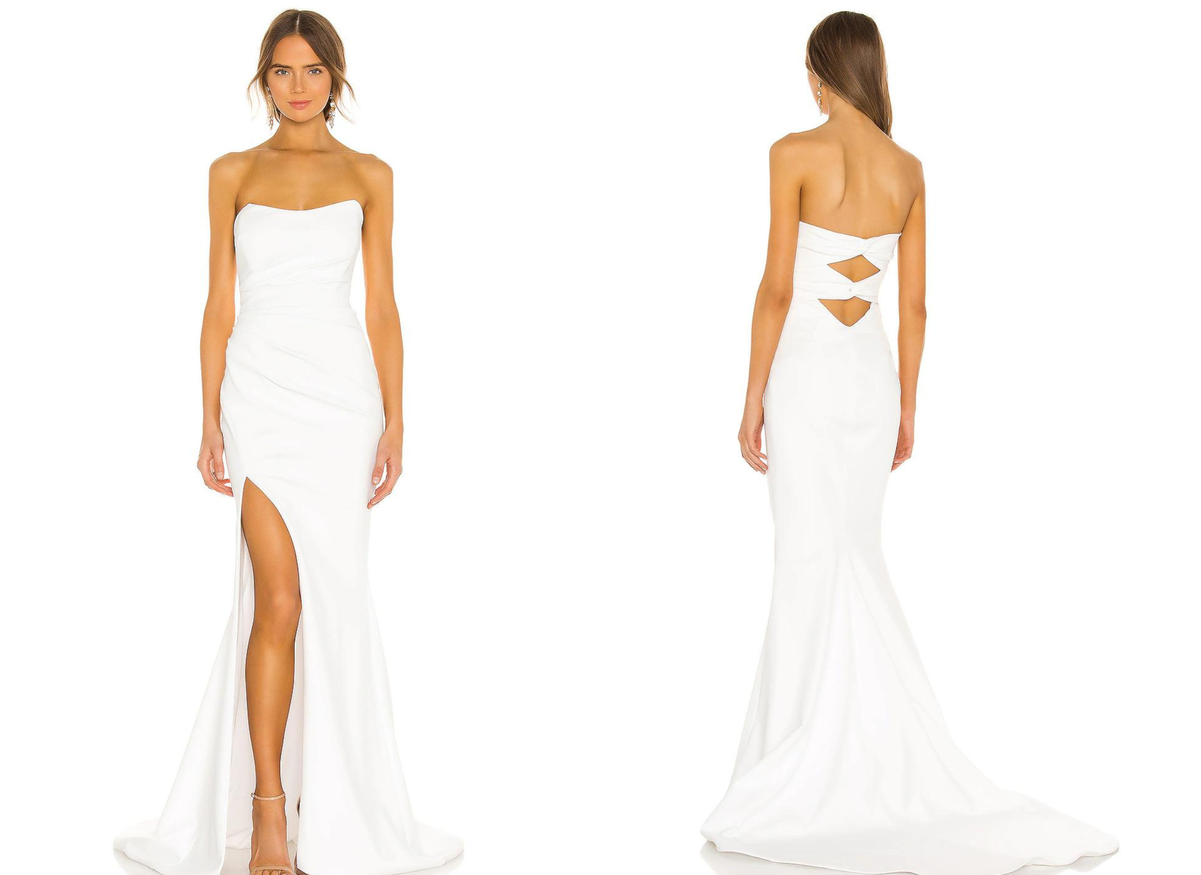 Strapless Online Wedding Dress from Revolve
