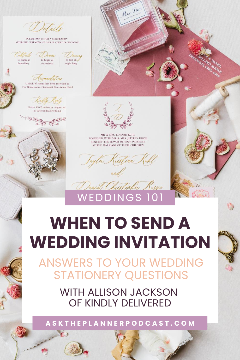 When to send a weddining invatation Verve Event Co.