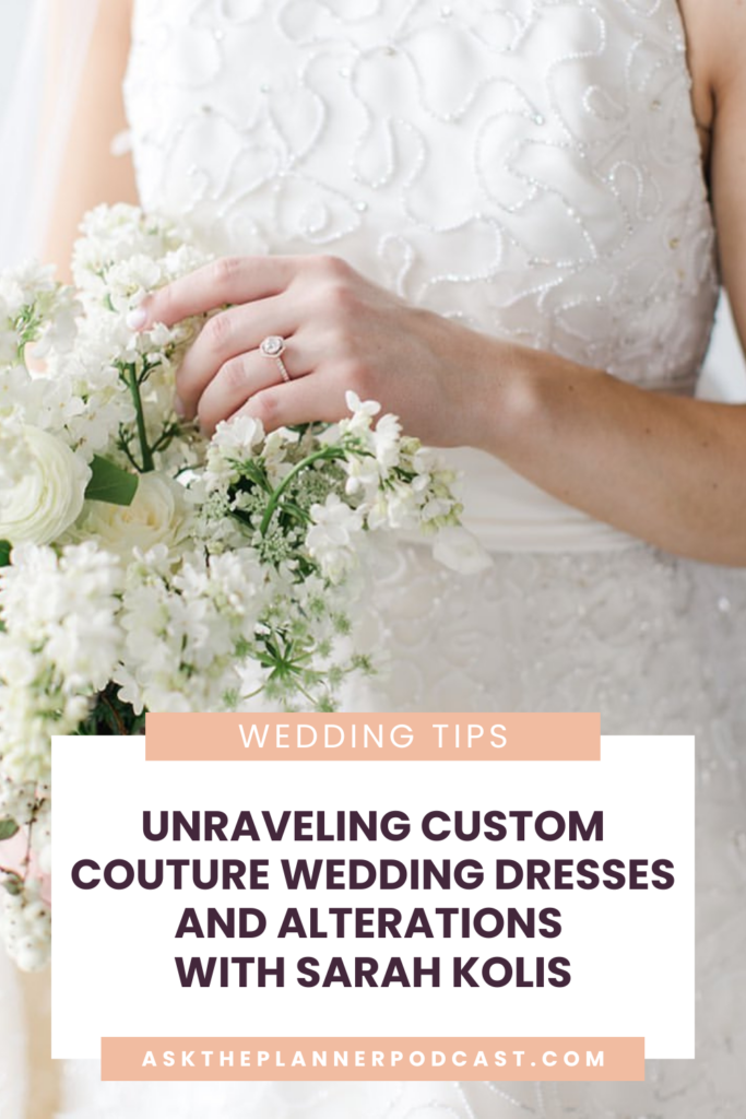 wedding dress and alterations