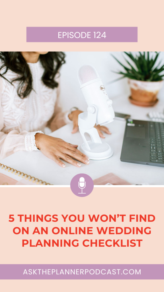 5 things you won't find in an online wedding planning checklist
