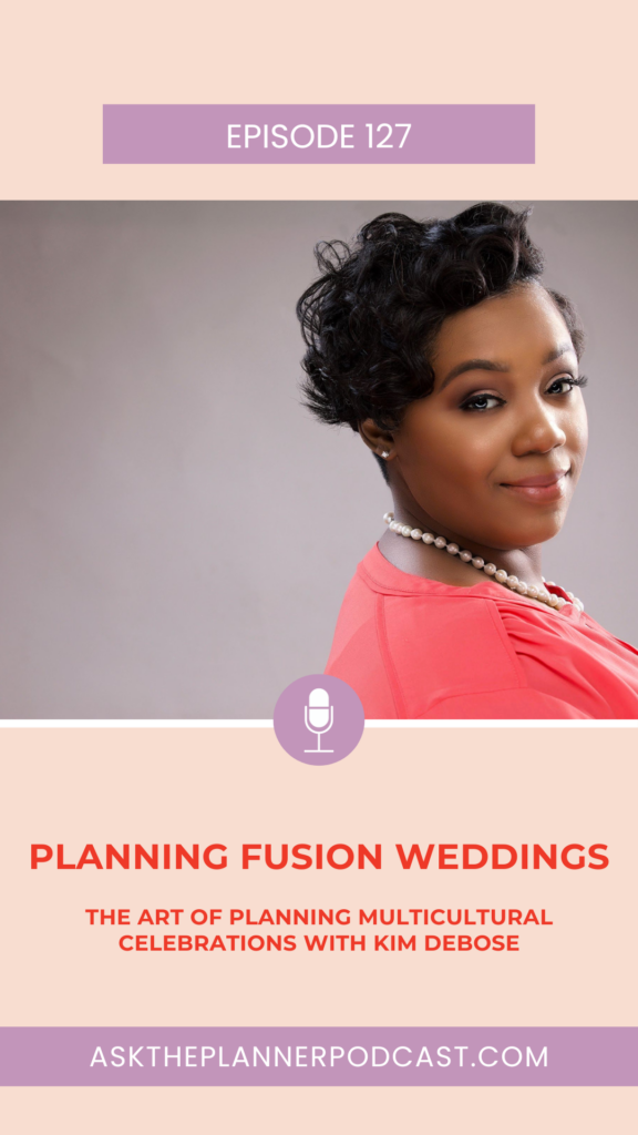 wedding planning podcast episode about planning fusion weddings