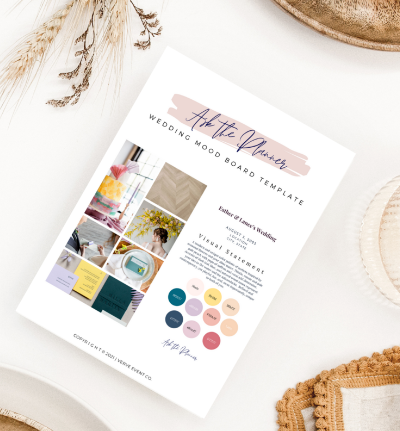 The Best Wedding Planning Templates: Wedding Mood Board Template