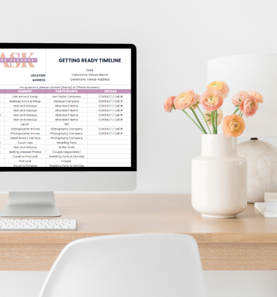 The Best Wedding Planning Templates: Day-Of Timelines Bundle