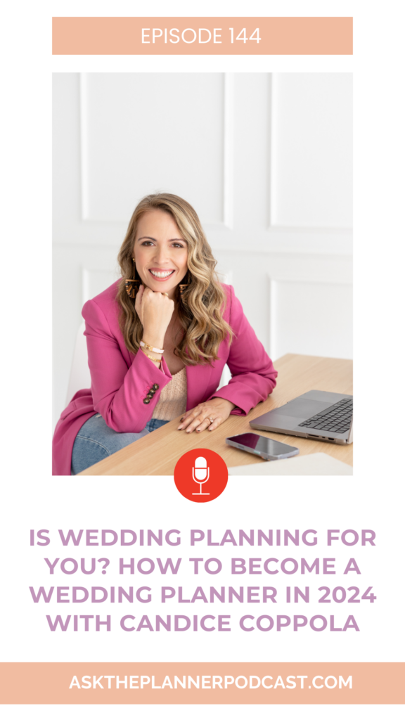 Candice Coppola shares tips for how to become a wedding planner