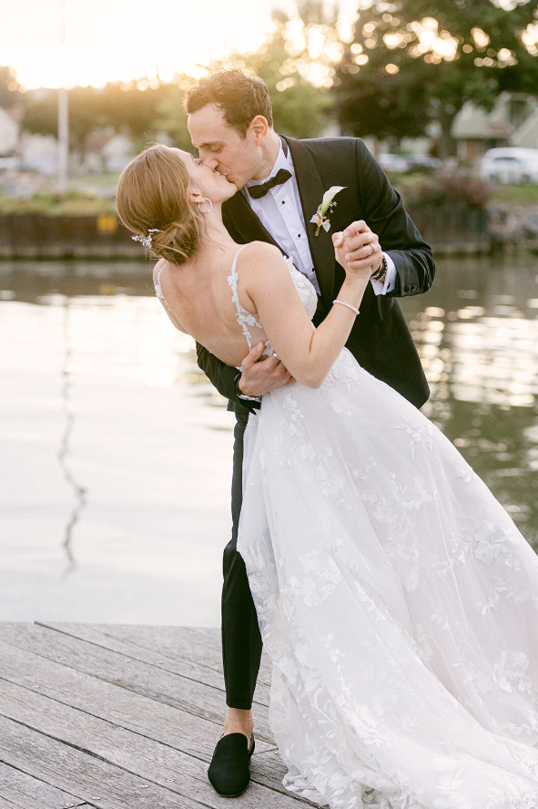 couples first look for labor day weekend wedding at The Lake House on Canandaigua