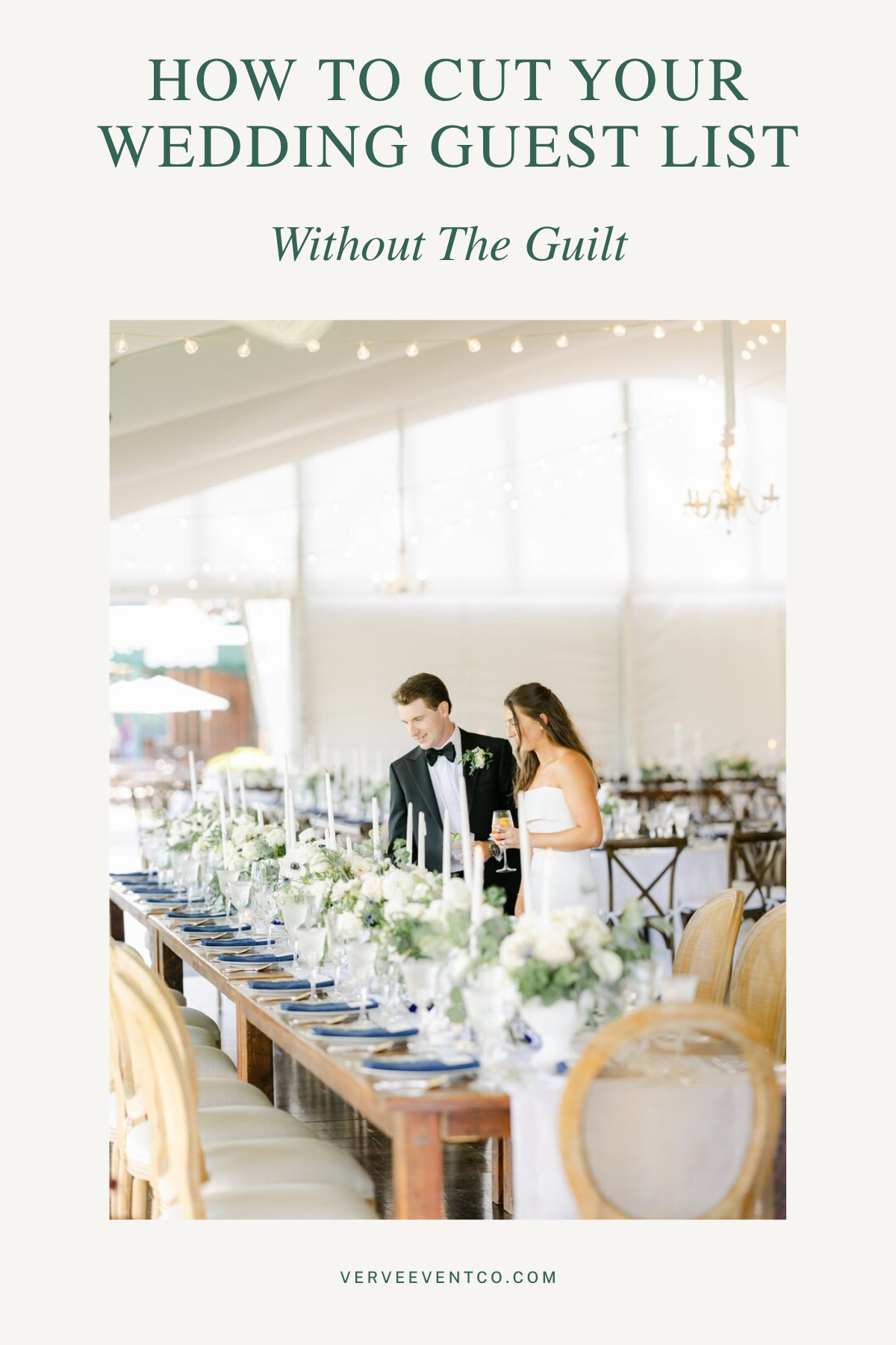 how to cut your wedding guest list