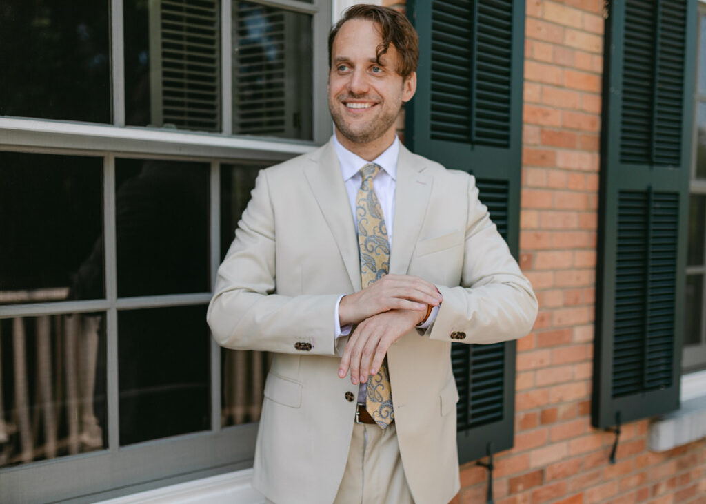 groom getting ready