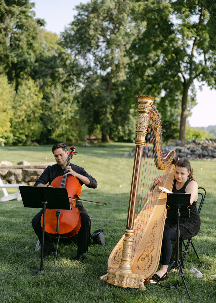 harp player New York wedding 