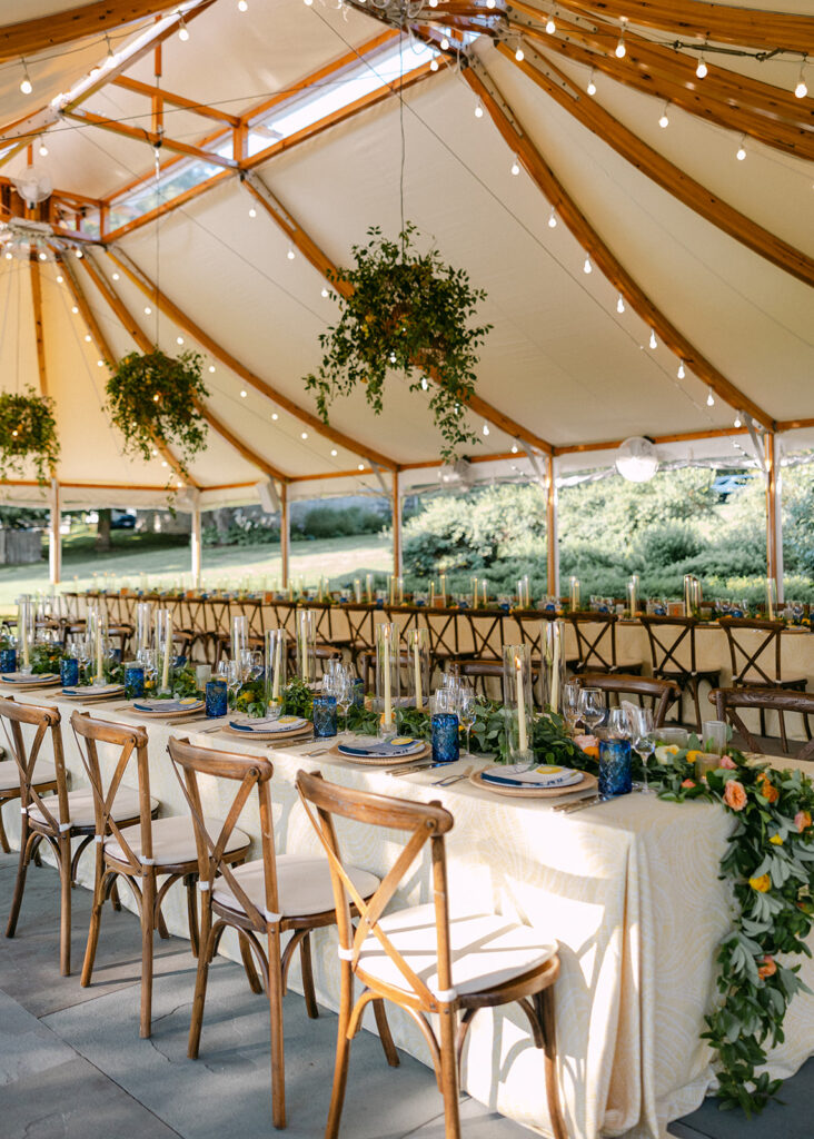 table setting at wedding in new York 