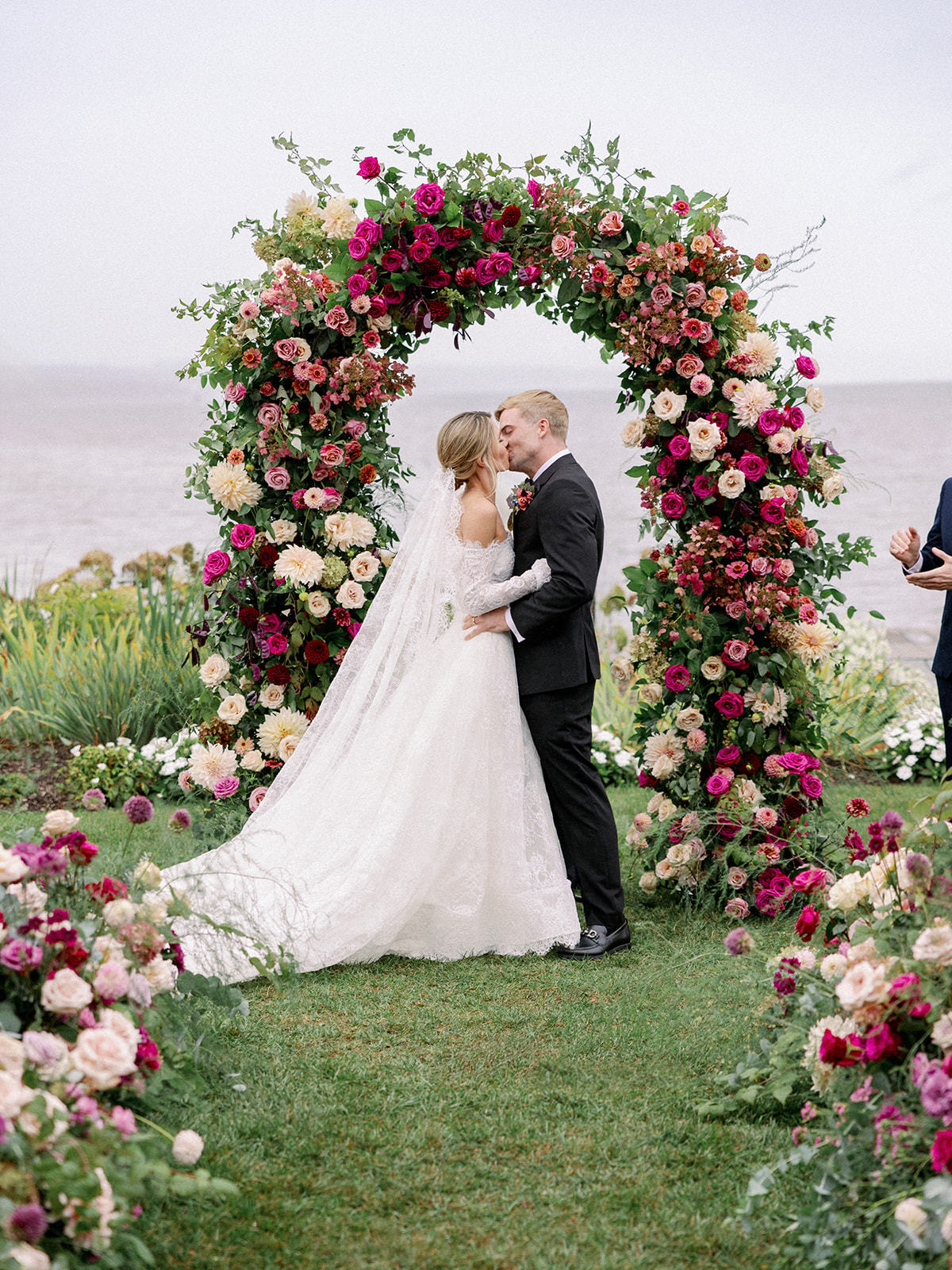 colorful wedding at The Lake House on Canandaigua