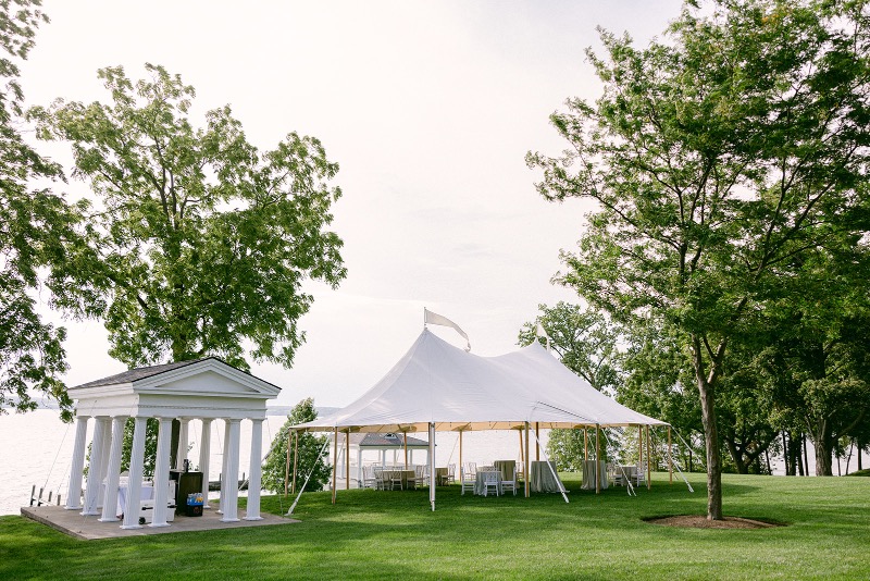 tented wedding details