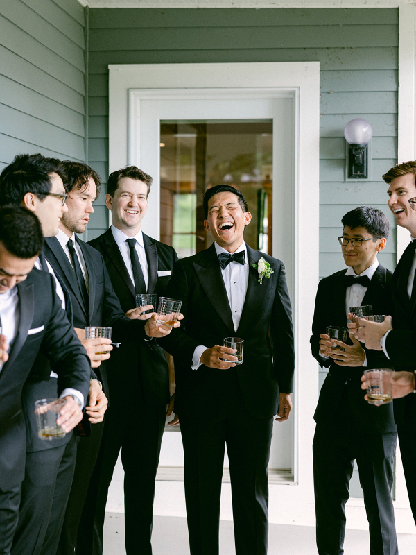 groomsman on wedding day