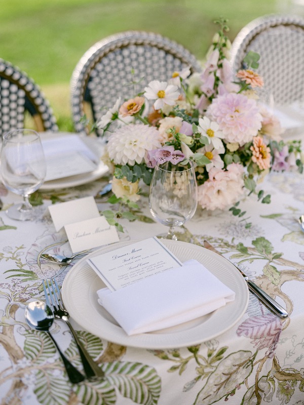 tablescape at New York wedding