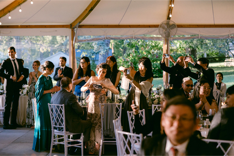 reception space at wedding in New York