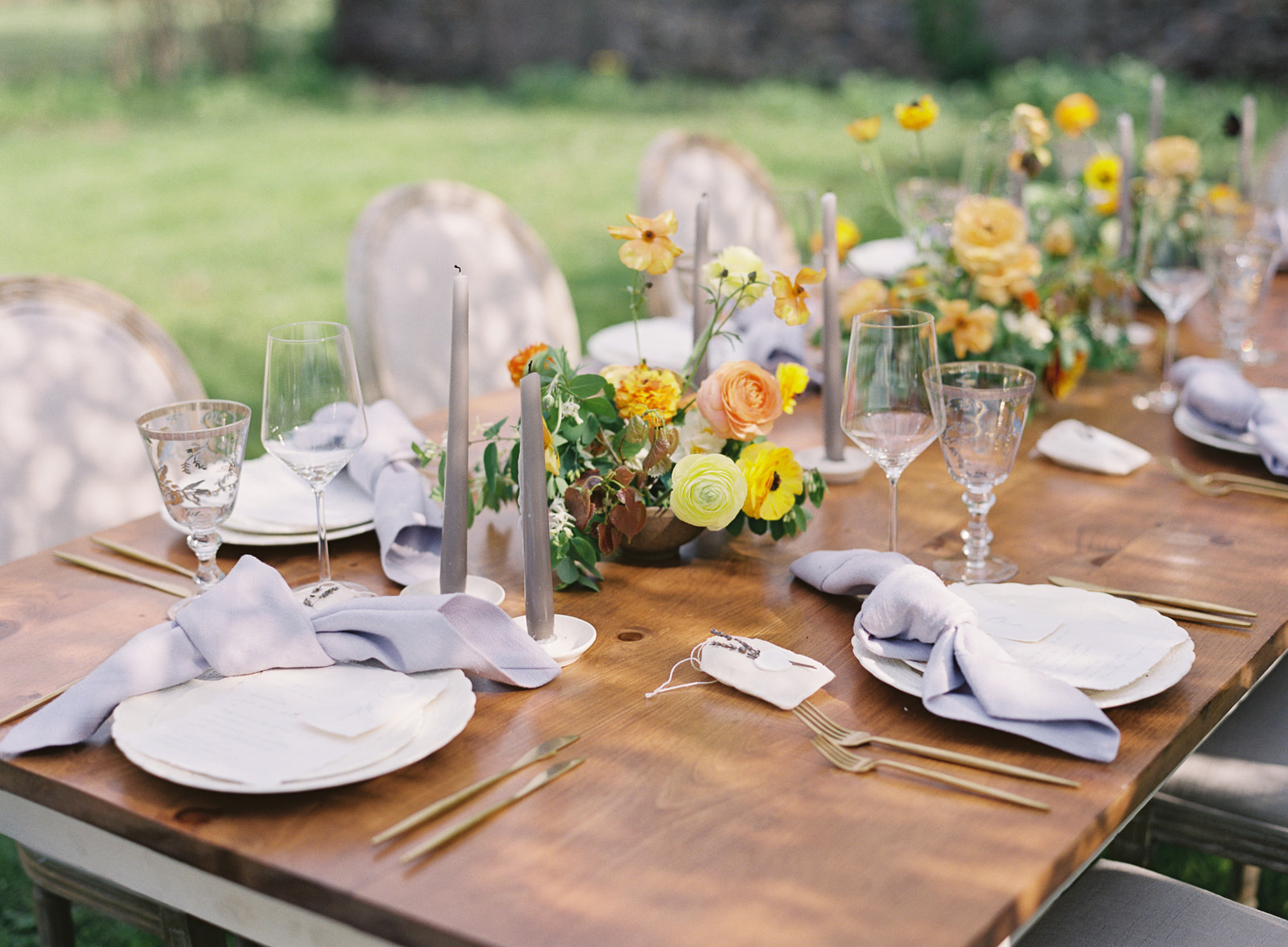 Professional wedding planning tablescape