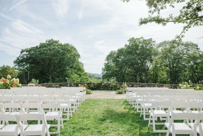 Glynwood farm wedding ceremony space.