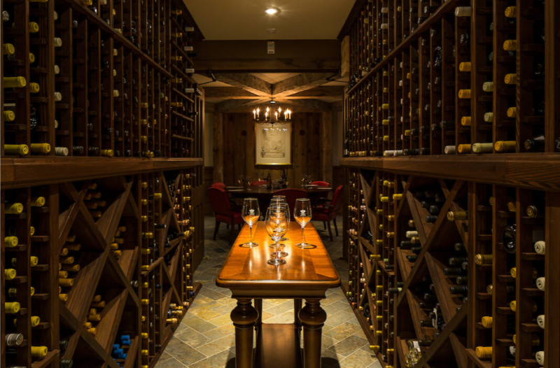 Wine cellar at Ocean House