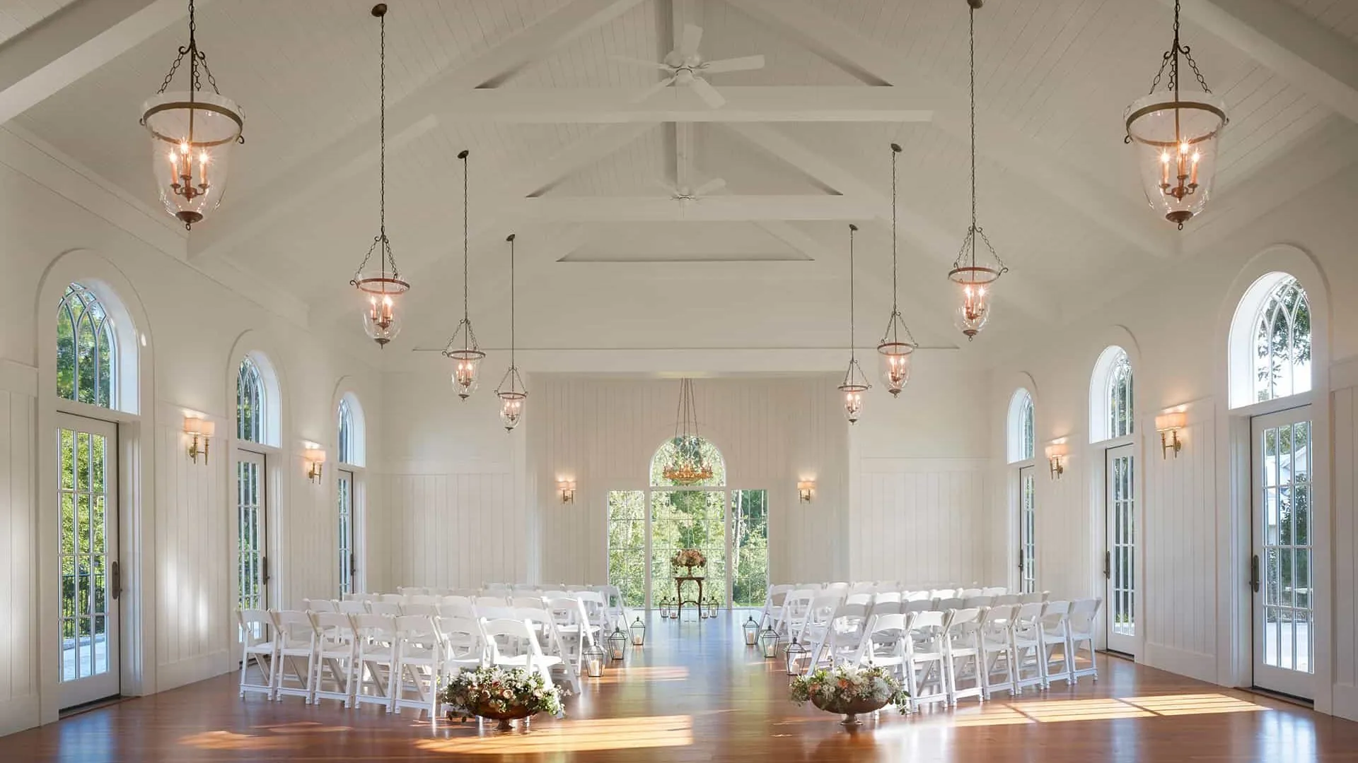 Inside one of the chapel's available for a Montage Palmetto Bluff wedding.